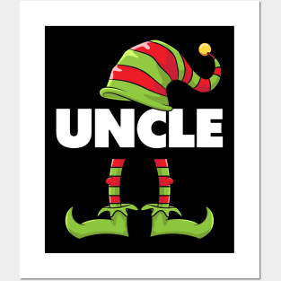 Uncle Elf Funny Matching Christmas Costume Family Posters and Art